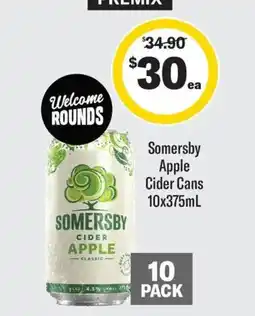 Coles Somersby apple cider cans offer