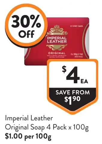 Foodworks Imperial Leather Original Soap offer