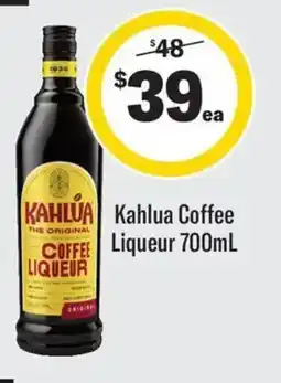 Coles Kahlua coffee offer