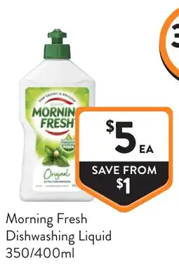 Foodworks Morning Fresh Dishwashing Liquid offer