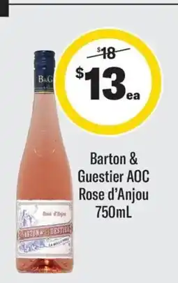 Coles Barton & guestier aoc rose d'anjou offer