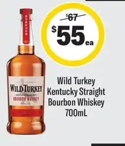 Coles Wild turkey kentucky straight bourbon whiskey offer