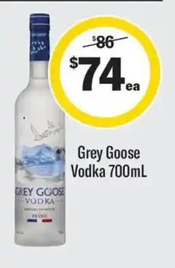 Coles Grey goose vodka offer