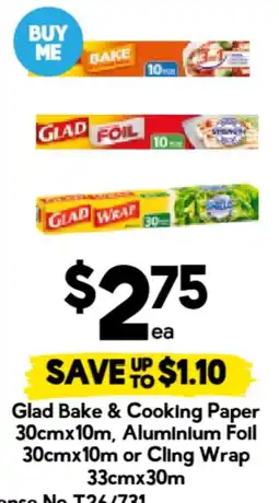 Drakes Glad Bake & Cooking Paper offer
