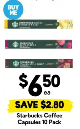 Drakes Starbucks Coffee Capsules 10 Pack offer
