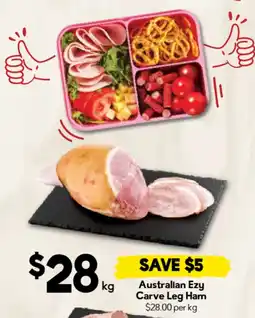 Drakes Australian Ezy Carve Leg Ham offer