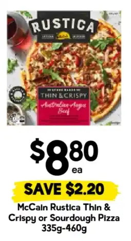 Drakes McCain Rustica Thin & Crispy Sourdough Pizza offer