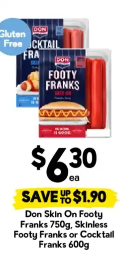 Drakes Don Skin On Footy Franks offer