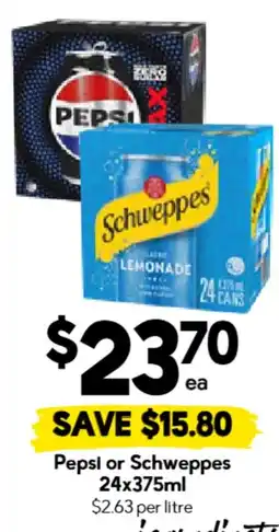 Drakes Pepsi or Schweppes offer