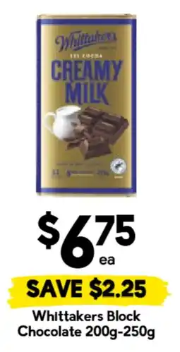 Drakes Whittakers Block Chocolate offer