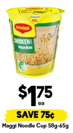 Drakes Maggi Noodle Cup offer