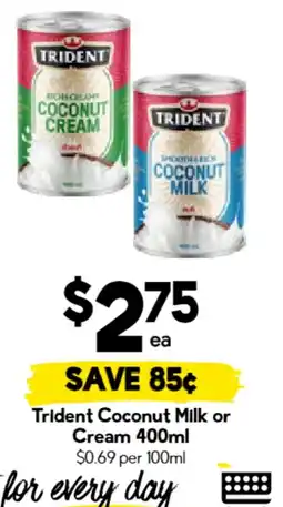 Drakes Trident Coconut Milk or Cream offer