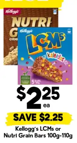 Drakes Kellogg's LCMs or Nutri Grain Bars offer