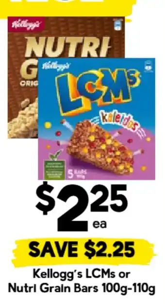 Drakes Kellogg's LCMs or Nutri Grain Bars offer