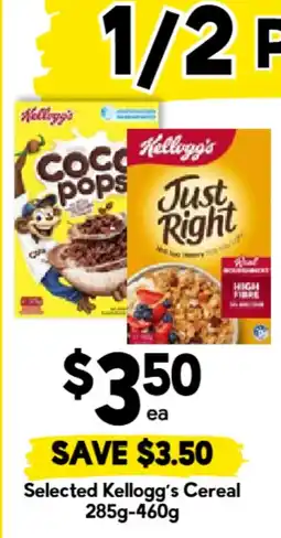 Drakes Selected Kellogg's Cereal offer