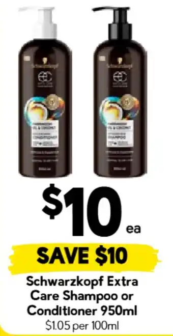 Schwarzkopf Extra Care Shampoo or Conditioner
