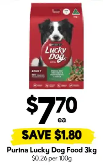 Drakes Purina Lucky Dog Food offer