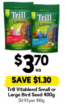 Drakes Trill Vitablend Bird Seed offer
