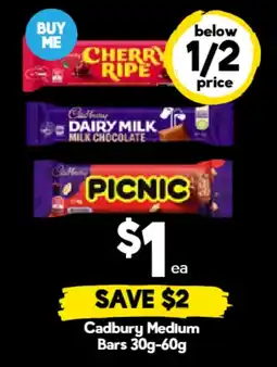 Drakes Cadbury Medium Bars offer