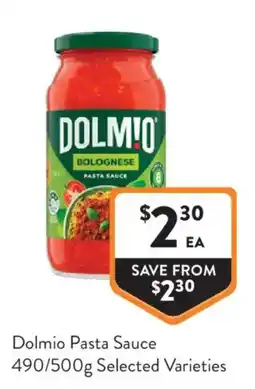 Foodworks Dolmio Pasta Sauce offer