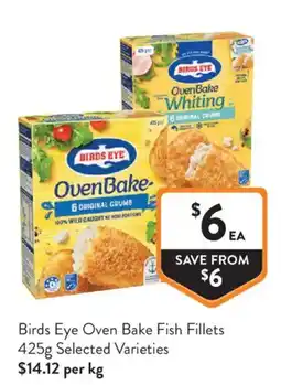 Foodworks Birds Eye Oven Bake Fish Fillets offer