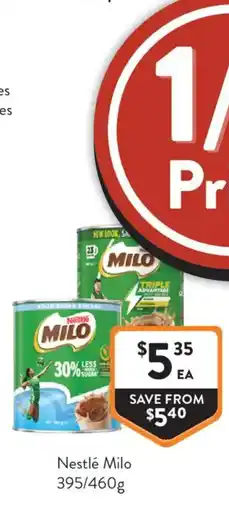 Foodworks Nestlé Milo offer