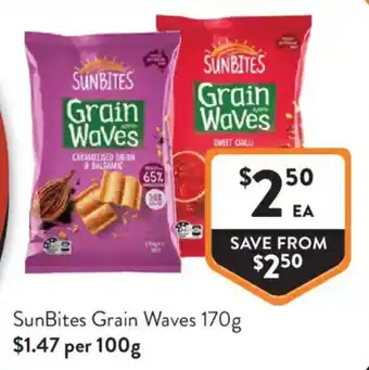 Foodworks SunBites Grain Waves offer