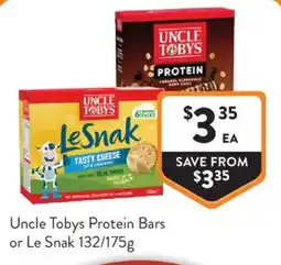 Foodworks Uncle Tobys Le Snak offer