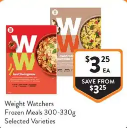 Foodworks Weight Watchers Frozen Meals Selected Varieties offer