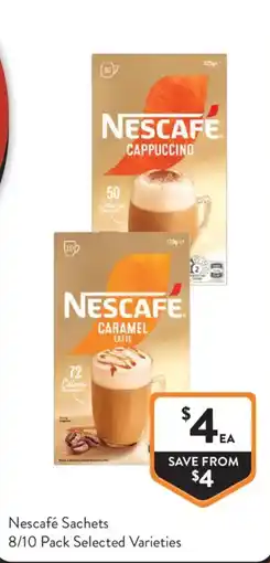 Foodworks Nescafé Sachets Selected Varieties offer