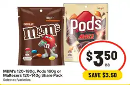 IGA M&M's Pods Mars Maltesers offer