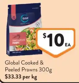 Foodworks Global Cooked & Peeled Prawns offer