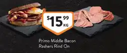 Foodworks Primo Middle Bacon offer