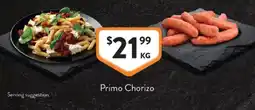 Foodworks Primo Chorizo offer
