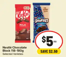 IGA Nestlé Chocolate Block Selected Varieties offer