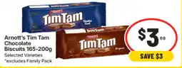 IGA Arnott's Tim Tam Chocolate Biscuits Varieties offer