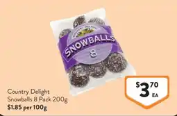 Foodworks Country Delight Snowballs offer