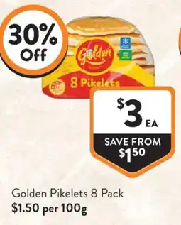 Foodworks Golden Pikelets offer