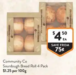 Foodworks Community Co Sourdough Bread Roll offer