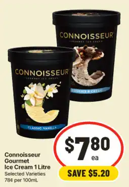 IGA Connoisseur Gourmet Ice Cream offer