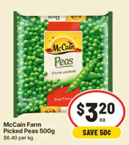 IGA McCain Farm Picked Peas offer