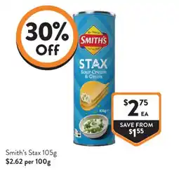 Foodworks Smith's Stax offer