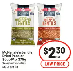 IGA McKenzie's Lentils, Dried Peas or Soup Mix offer