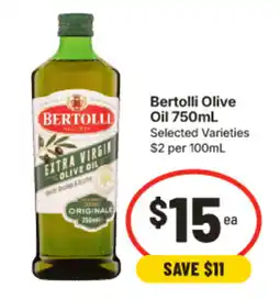IGA Bertolli Olive Oil offer
