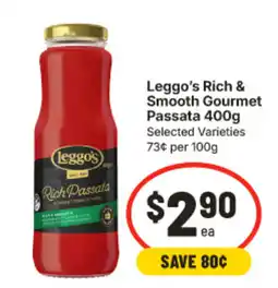 IGA Leggo's Rich Passata offer