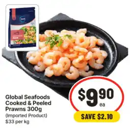 IGA Global Seafoods Cooked & Peeled Prawns offer