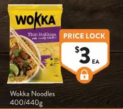 Foodworks Wokka Thin Hokkien noodles offer