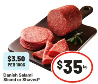 IGA Danish Salami offer