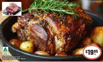 IGA Australian Boned and Rolled Lamb Shoulder Roast offer