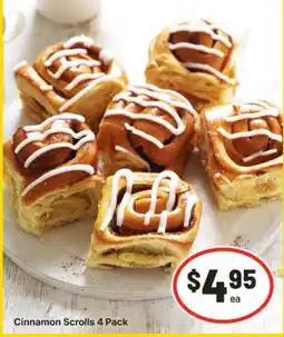 IGA Cinnamon Scrolls 4 Pack offer